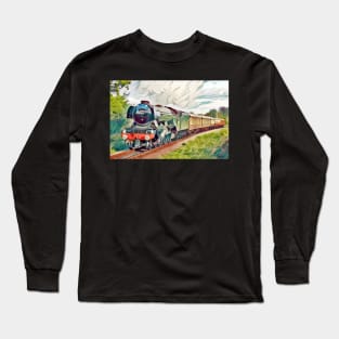 The Flying Scotsman Locomotive Long Sleeve T-Shirt